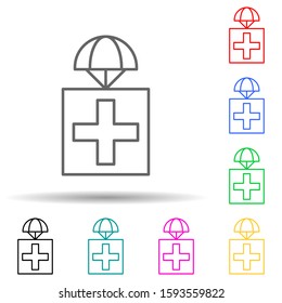 premise with medicines multi color style icon. Simple thin line, outline vector of drones icons for ui and ux, website or mobile application