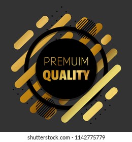 Premiu Quality banner. Shapes.