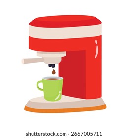 Icono de Premium 2D de la cafetera espresso