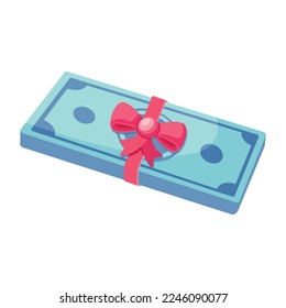 Premium 2d icon of money gift 