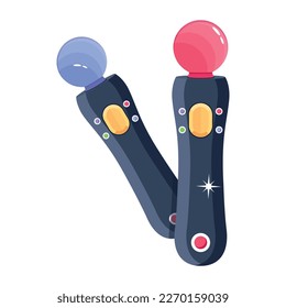 Premium 2d icon of motion controllers 