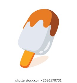A premium 2d style icon of tasty popsicle