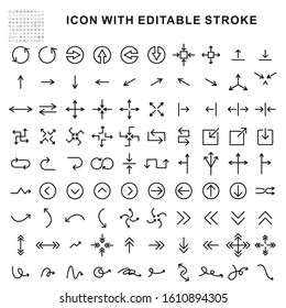 Premium 30 Set Arrow Icons Design Stock Vector Royalty Free