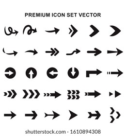 Premium 30 Set of arrow icons design. icons Use for web and mobile App and other. vector illustration .Eps10