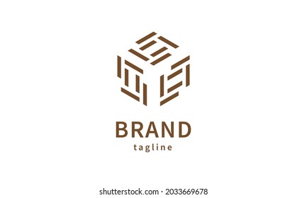 Premium 3D box abstract logo design