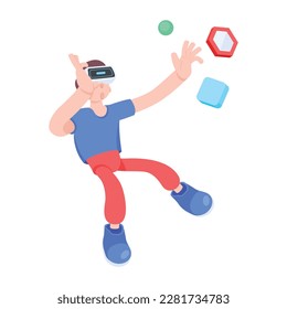 Premium 3d icon depicting virtual experience 