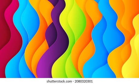 Fondo abstracto premium con fondo colorido y sombra dinámica sobre el fondo. Fondo vectorial para fondo de pantalla. Eps 10