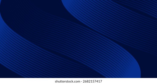 Diseño de fondo abstracto de Premium con patrón diagonal de líneas azul oscuro. Vector Plantilla Horizontal arte abstracto simple moderno