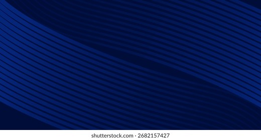 Premium abstract background design with diagonal dark blue lines pattern. Vector horizontal template simple abstract art