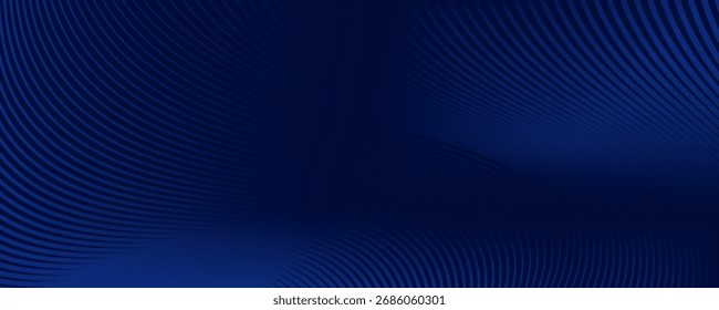 Diseño de fondo abstracto de Premium con elegante patrón diagonal de líneas azul oscuro. Plantilla Horizontal de Vector moderno para lujos digitales, Anuncio de negocios corporativos, presentación, póster. Eps10.