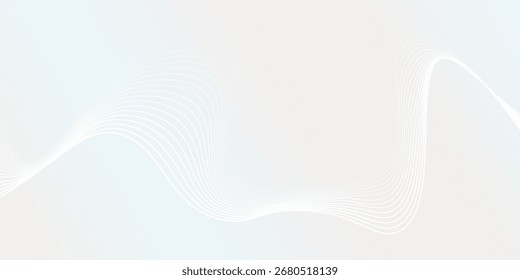 Design de fundo abstrato premium com padrão de linha branca cor pastel de luxo. Abstrato vetor horizontal modelo arte moderna