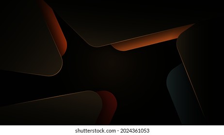 Premium abstract background with gradient soft color and dynamic shadow. Vector background for wallpaper. Eps 10