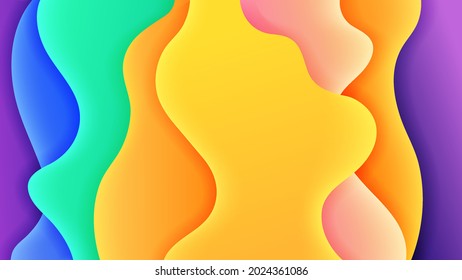 Premium abstract background with gradient soft color and dynamic shadow. Vector background for wallpaper. Eps 10