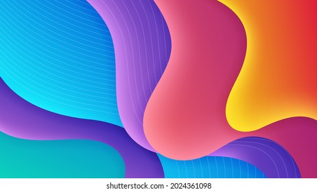 Premium abstract background with gradient soft color and dynamic shadow. Vector background for wallpaper. Eps 10