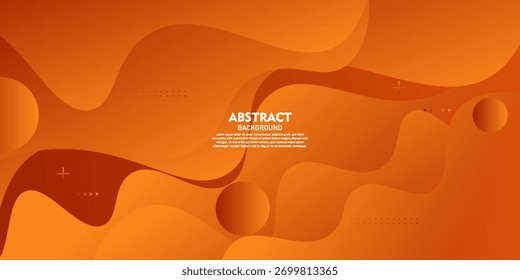 Premium abstract background with orange background and dynamic shadows. Vector background for wallpaper. eps10