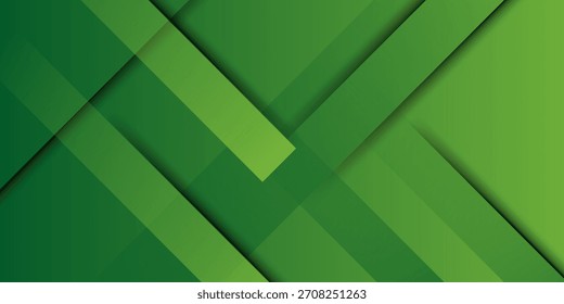 Fundo abstrato premium com camadas sobrepostas e fundo verde. Fundo do vetor. 