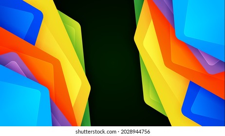 Premium abstract background with soft gradient color and dynamic shadow. Vector background for wallpaper. Eps 10