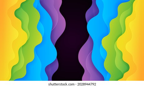 Premium abstract background with soft gradient color and dynamic shadow. Vector background for wallpaper. Eps 10