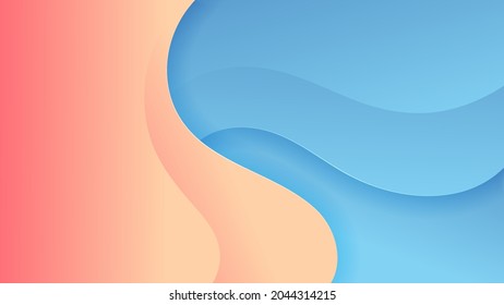 Premium abstract background with soft gradient color and dynamic shadow. Vector background for wallpaper. Eps 10