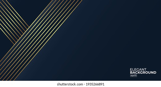 Premium Abstract black and gold background vector illustration