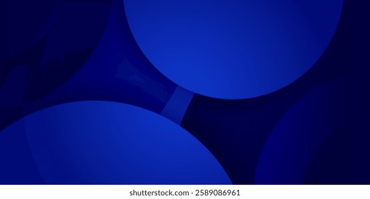 Premium abstract blue circle background for corporate or company, template design for banner, brochure, or advertisement. eps10