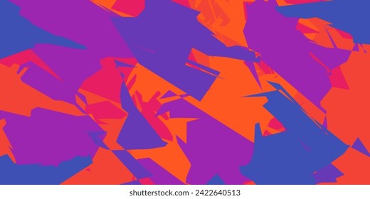 Collage de color abstracto premium.  Pintura vectorial para papel pintado.  Arte de pintura digital