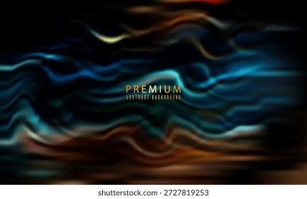 Premium abstrakte bunte Wellen Hintergrund für kreatives Design und moderne Visuals