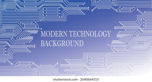 premium abstract digital background with technology circuit board texture on blue gradient background