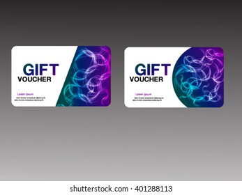 Premium Abstract  gift voucher template  design