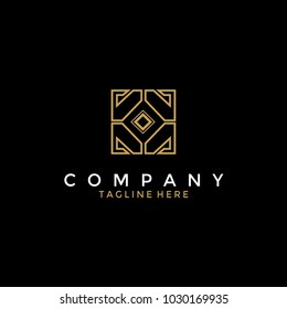 Premium abstract gold logo design