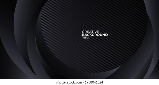 Premium Abstract Luxury black background design vector illustration for website, poster, brochure, presentation template etc