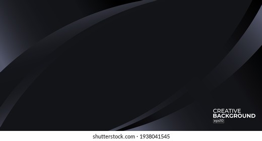 Premium Abstract Luxury black background design vector illustration for website, poster, brochure, presentation template etc