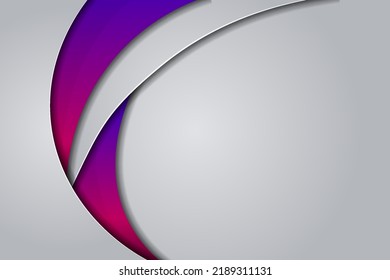Premium Abstrakt, modern, minimalistisch, violettes Rosa auf weißem, sauberem Hintergrund