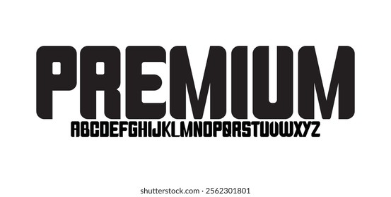 Premium, Abstract modern urban alphabet fonts. Typography sport, simple, technology, fashion, digital, future creative logo font. vector illustration
