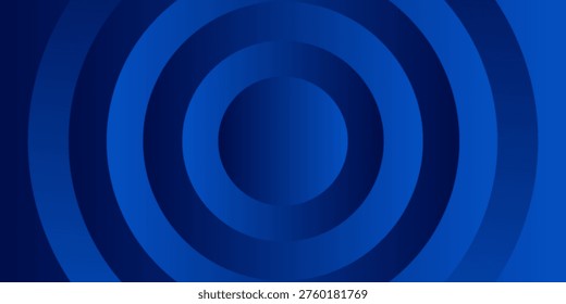 Premium Abstract Navy Blue Background Featuring Concentric Circles in a Modern Geometric Radial Pattern. Futuristic 3D Paper Cut Layered Design Backdrop for Professional Corporate Presentation, Annual Report Cover, Elegant Business Identity, Technical Flyer Layout, and Minimalist Website Banner Graphics.