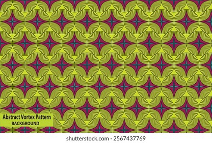 Premium Abstract Vortex Pattern Design with vector Yellow and Red Colour