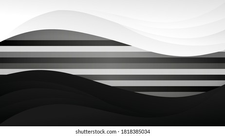 Premium abstract wave background with dynamic shadows on background. Vector background.  Eps 10