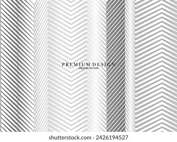 Fondo blanco abstracto superior con capas de patrón de rayas de degradado negro y gris. Fondo vectorial moderno.