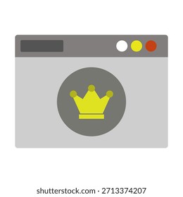 Cuenta de Premium ilustrada y coloreada en Vector