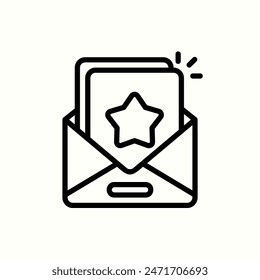 premium ads icon, isolated line icon