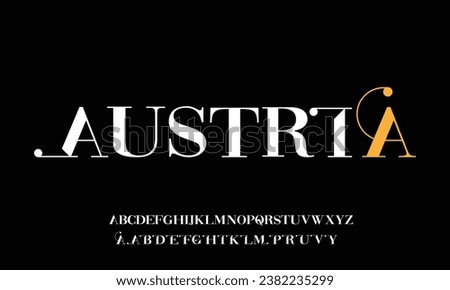 Premium aesthetic font, exquisite calligraphy style letters for wedding cards, and restaurant menu headlines. Vintage nobility alphabet for luxurious brand logo, art deco typography. Vector typeset 