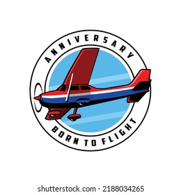 Premium air craft vector illustration 
