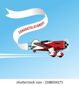 Premium air craft vector illustration 
