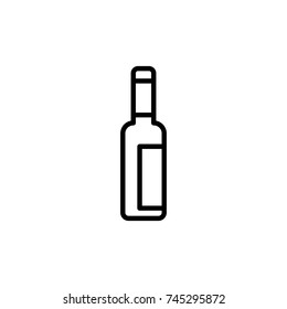 Premium alcohol icon or logo in line style. High quality sign and symbol on a white background. Vector outline pictogram for infographic, web design and app development.