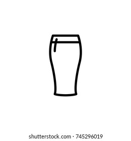 Premium alcohol icon or logo in line style. High quality sign and symbol on a white background. Vector outline pictogram for infographic, web design and app development.