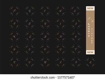 Premium alphabet logo design. Typography font set for logo - Vector