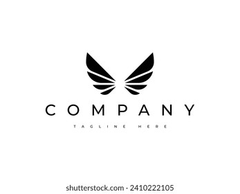 premium angle or bird wings logo design