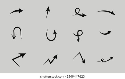 
Premium arrows sign set design vector for use.