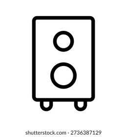 Premium Audio Speaker Icon Set for High-Fidelity Sound Systems and Multimedia Interface Design