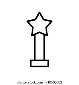 Premium award icon or logo in line style. High quality sign and symbol on a white background. Vector outline pictogram for infographic, web design and app development.